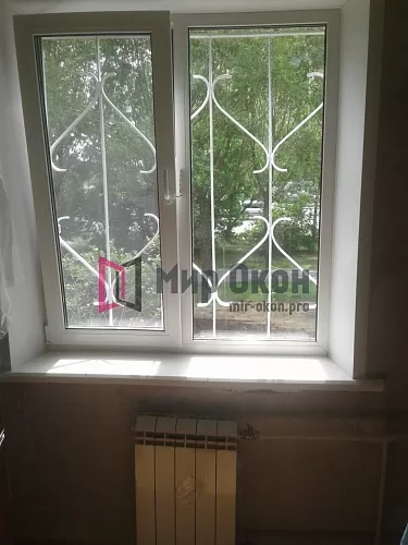 Установка окна без демонтажа металлической решетки Установка окна без демонтажа металлической решетки